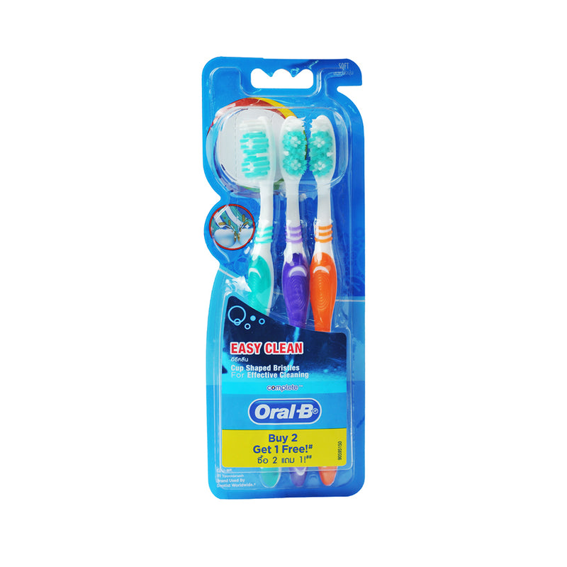Oral-B Toothbrush Complete Easy Clean Soft 3's