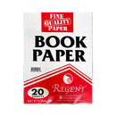 Fine Arts Regent Book Paper Substance 20 Short 20's