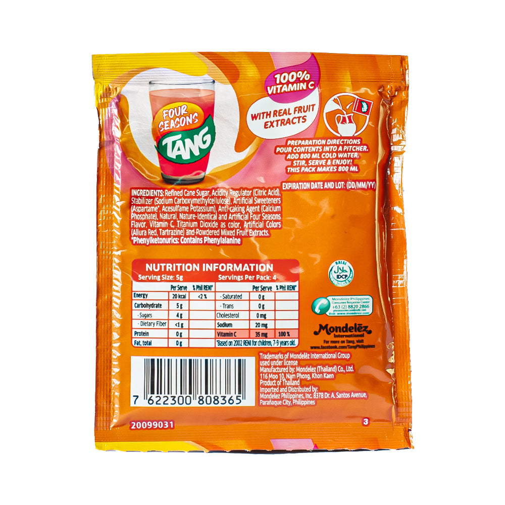 Tang Powdered Juice Four Seasons Flavor 19g Tang Powdered Juice Four Seasons Flavor 19g