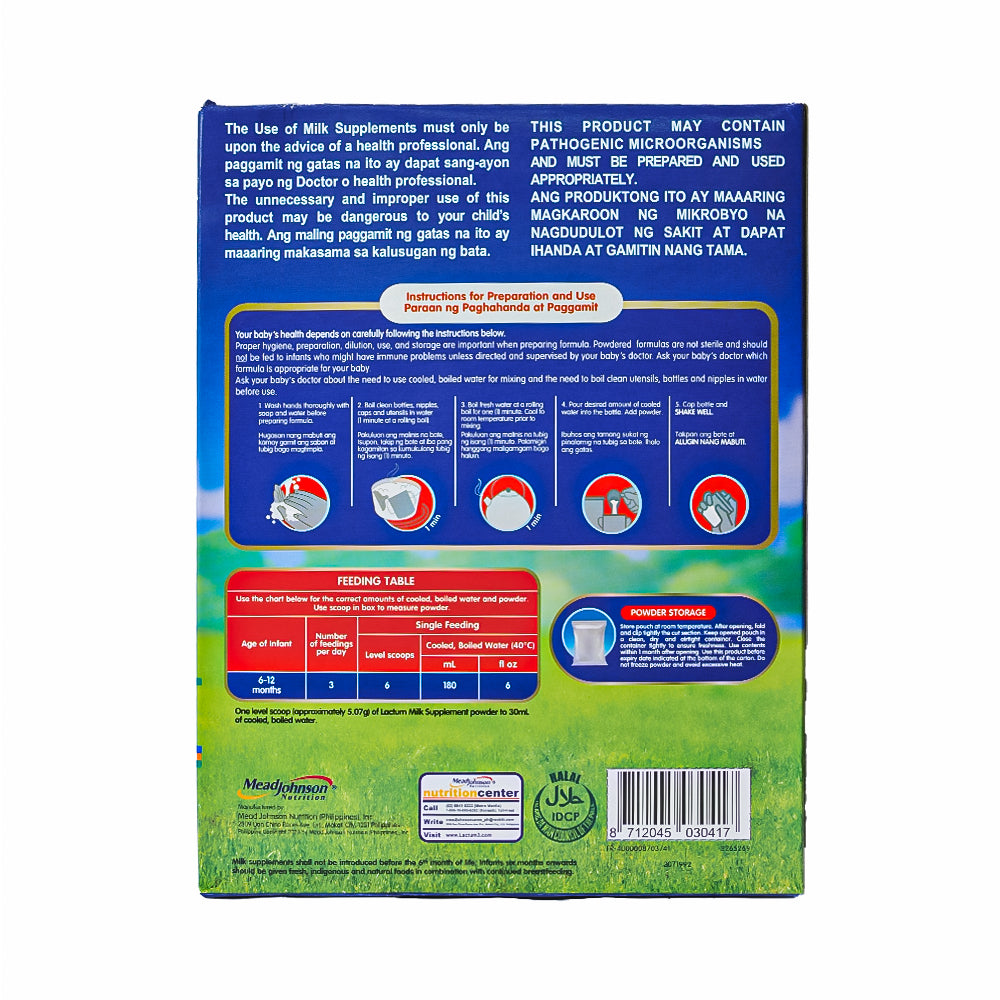 Lactum 6 12 Months Milk Supplement Powder Plain 1 15kg lactum-6-12-months-milk-supplement-powder-plain-1-15kg