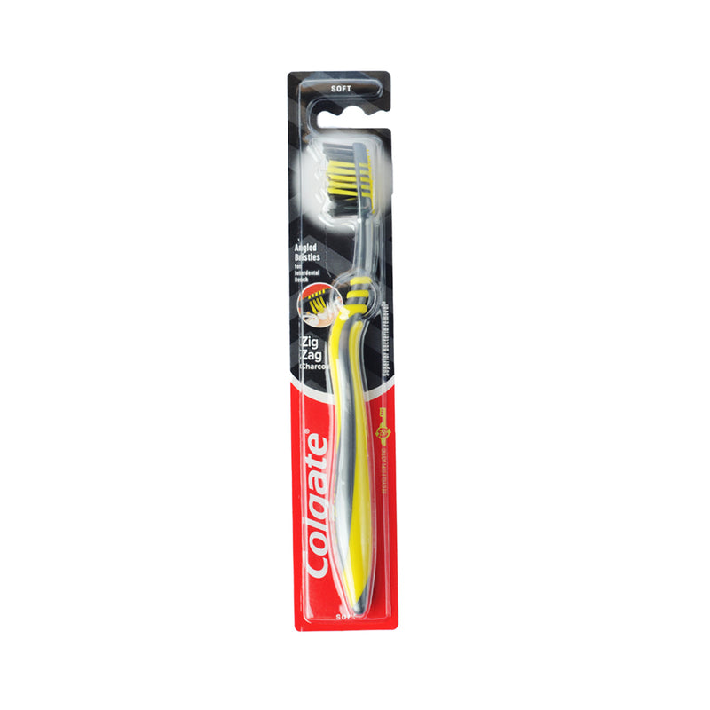 Colgate Toothbrush Zigzag Charcoal Soft 1's