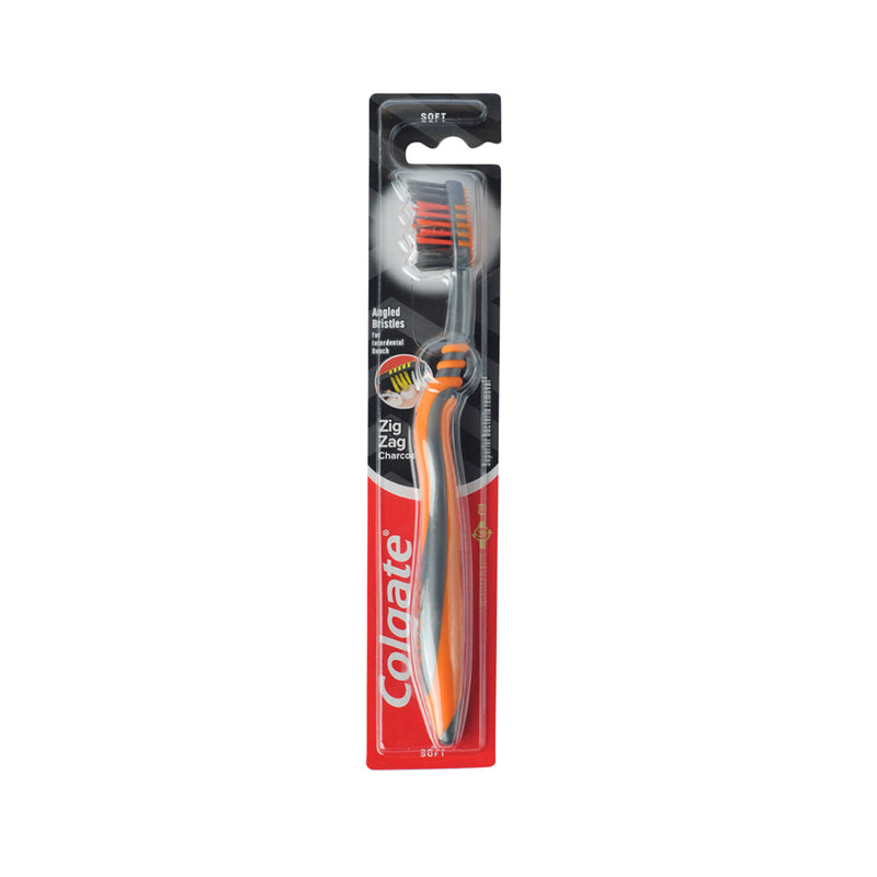 Colgate Toothbrush Zigzag Charcoal Soft 1's