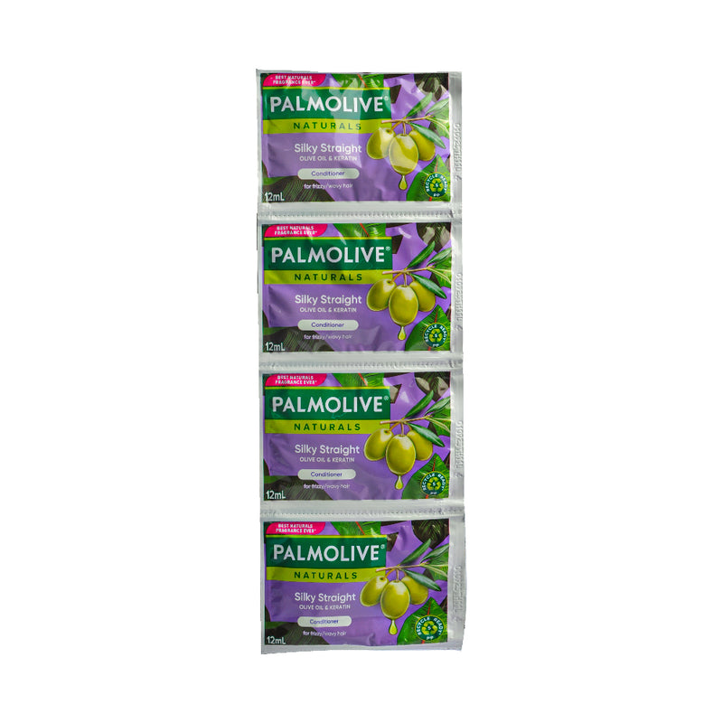 Palmolive Naturals Conditioner Silky Straight 12ml x 12's