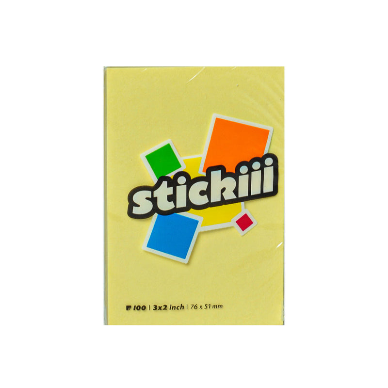 Sticky Notes Single Color 3x2 Yellow