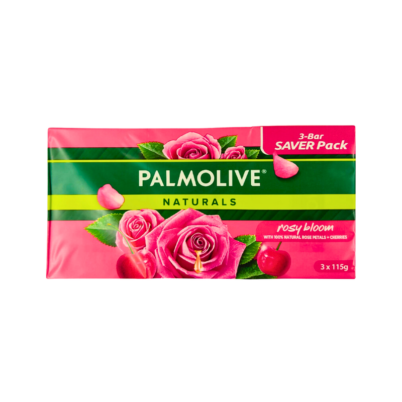 Palmolive Naturals Rosy Bloom And Cherries Saver Pack 115g x 3's