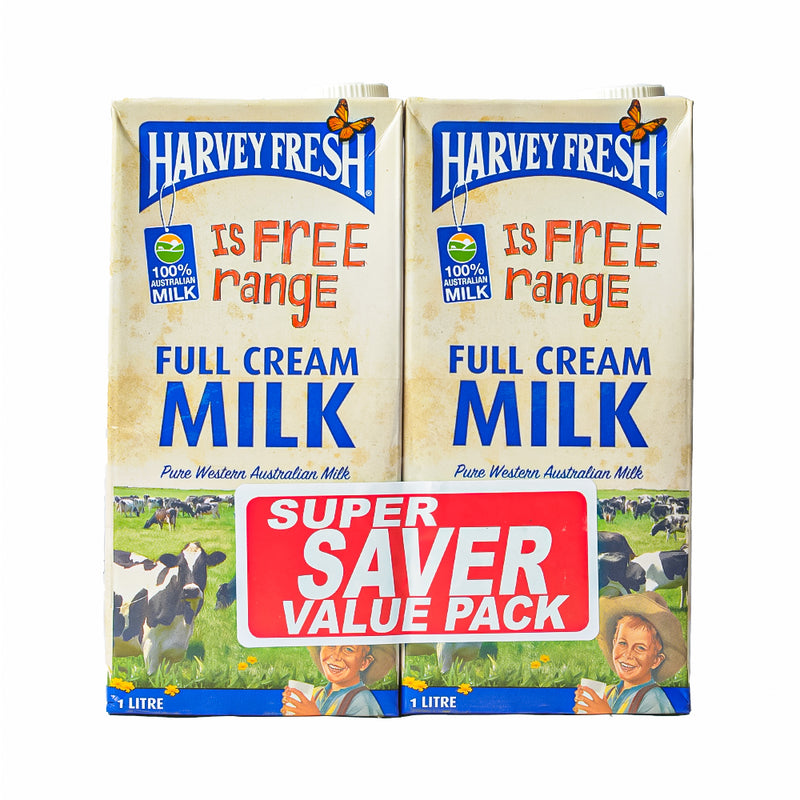 Harvey Fresh Full Cream Milk 1L x 2's