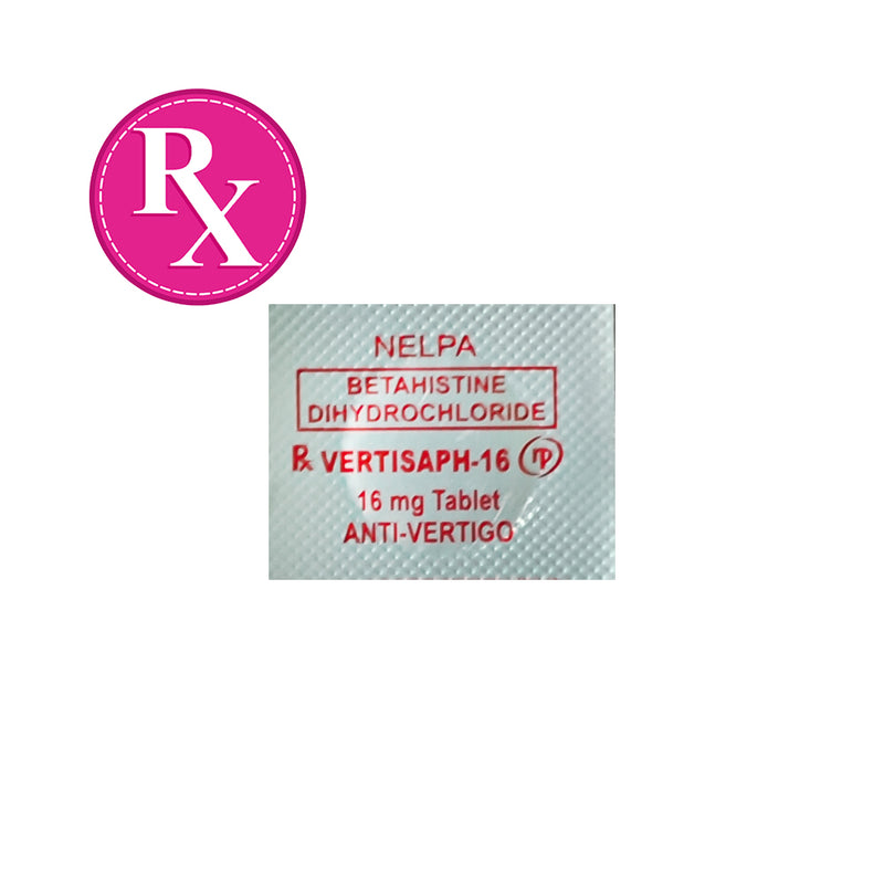 Vertisaph-16 Betahistine Difcl 16mg Tablet By 1's