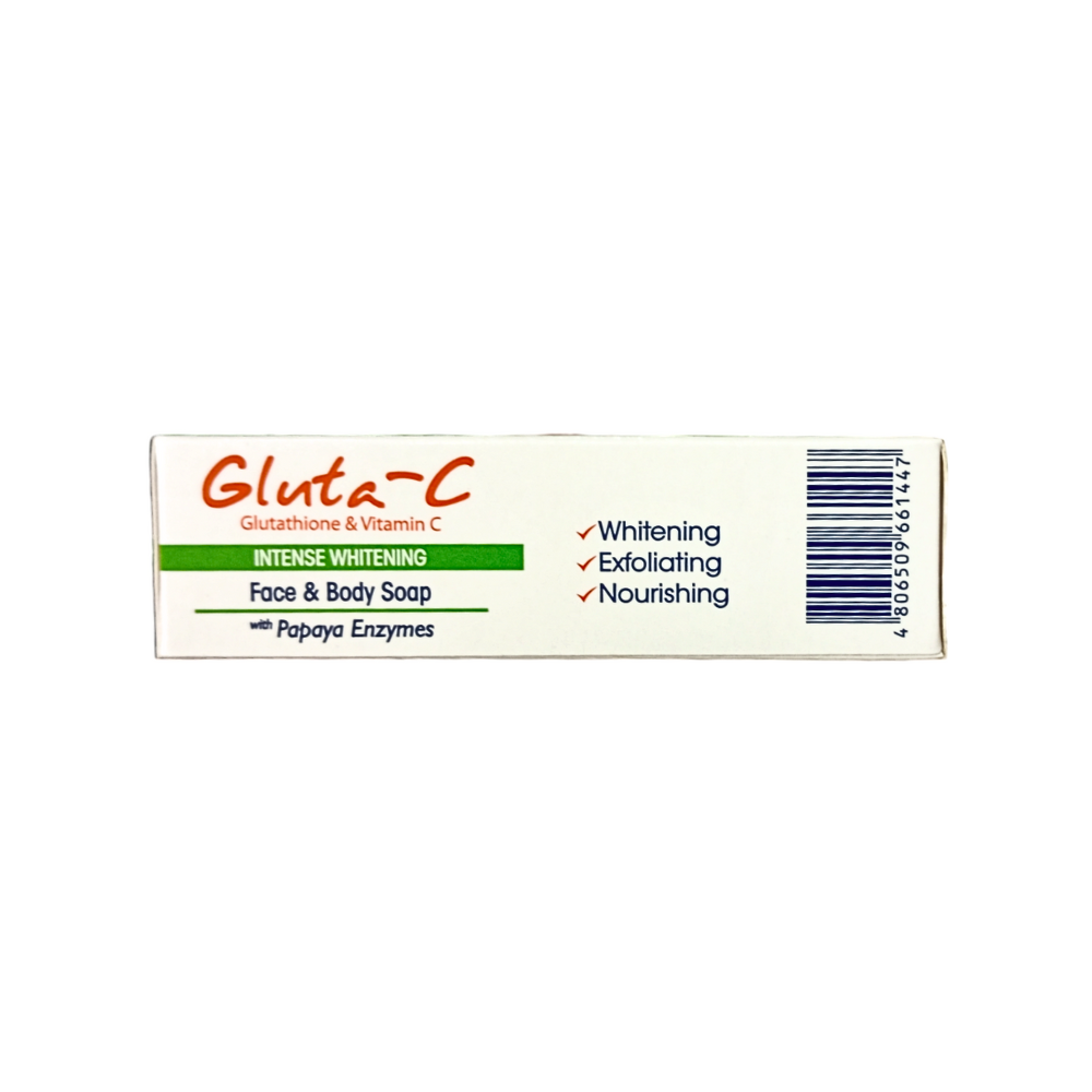 Gluta-C Intense Whitening Soap With Papaya Enzymes 120g Gluta-C Intense Whitening Soap With Papaya Enzymes 120g