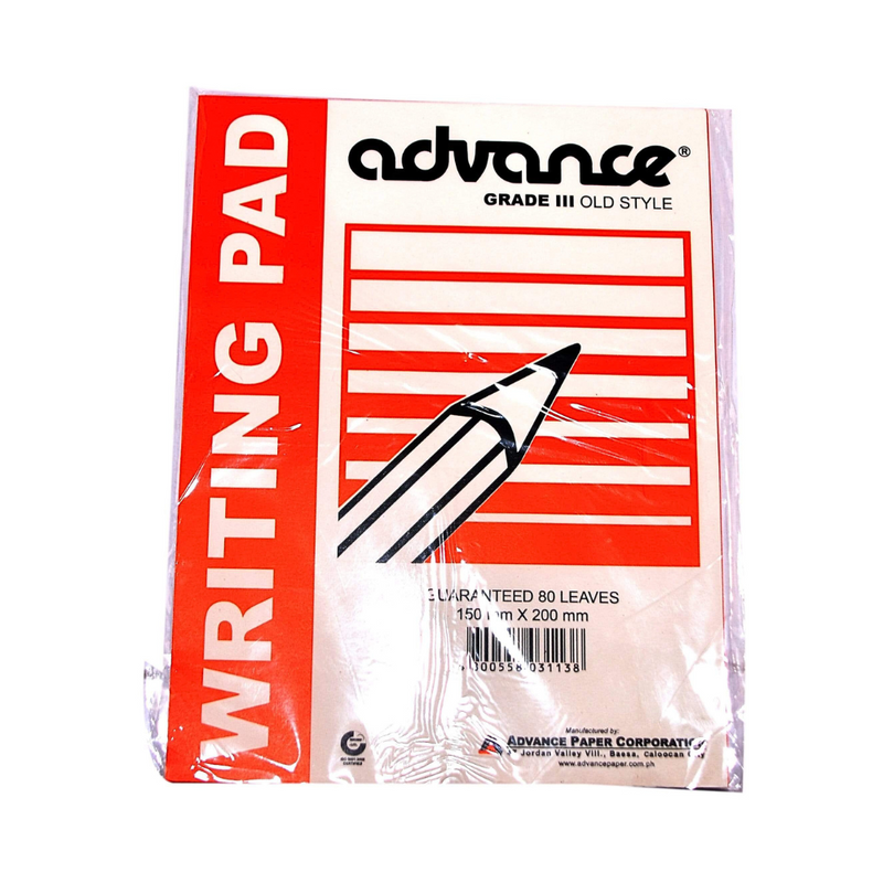 Advance Writing Pad Grade III Old Style 80 Leaves