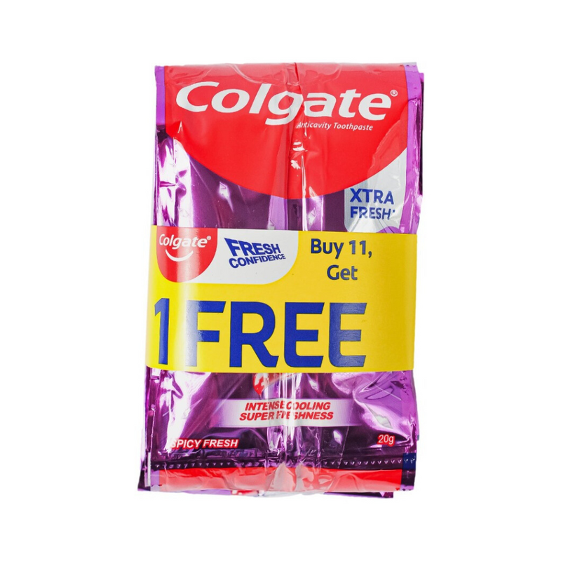 Colgate Fresh Confidence Toothpaste Cooling Crystals Spicy Fresh 17ml (22g) 11 + 1's