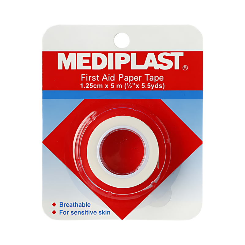 Mediplast Paper Tape 1.25cm x 5m (1/2in x 5.5 yds)