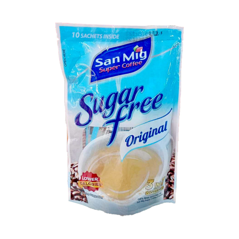 San Mig Coffee Instant 3in1 Coffee Mix Sugar Free Original 7g x 10's