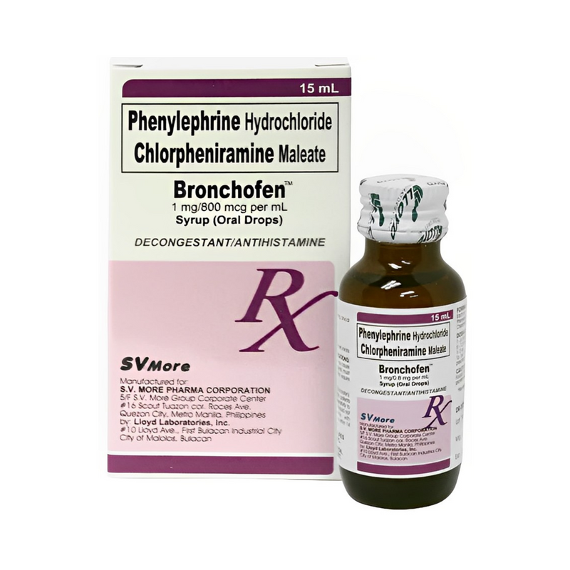 Bronchofen Phenylephine 1mg/0.8mg/ml Drops 15ml