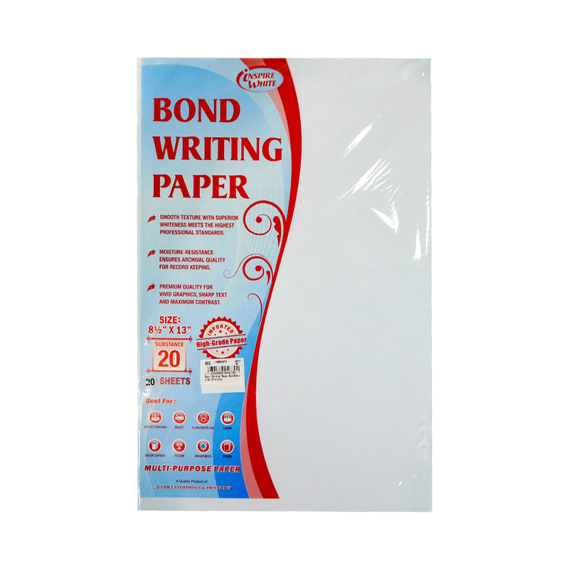 Bond Writing Paper Substance 20 Long 20 Sheets