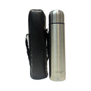 Omega Stainless Steel Vacuum Flask With Leather Jacket 1000ml