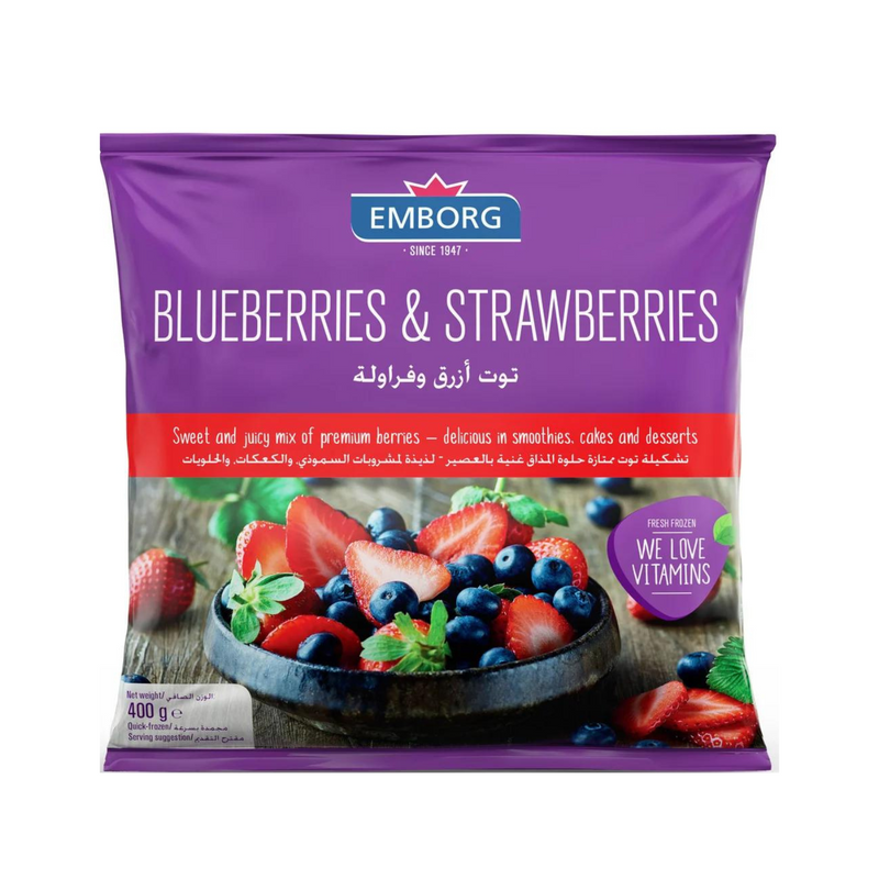 Emborg Blueberries And Strawberries 400g