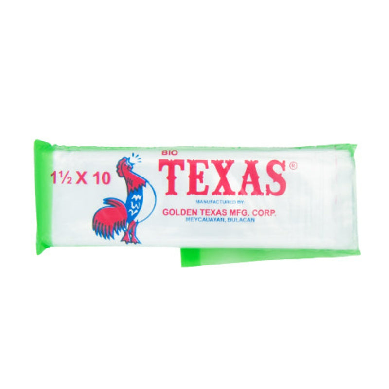 Texas Plastic Cellophane 1 1/2 x 10in 100's