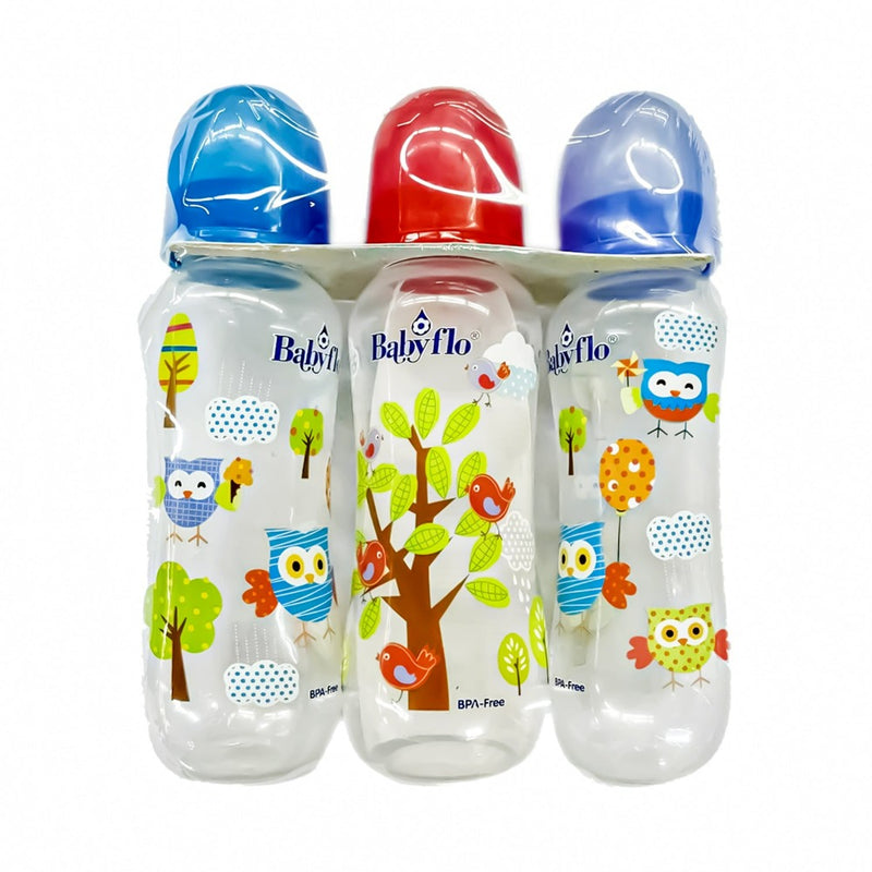 Babyflo Feeding Bottle Trio Pack 240ml (8oz)