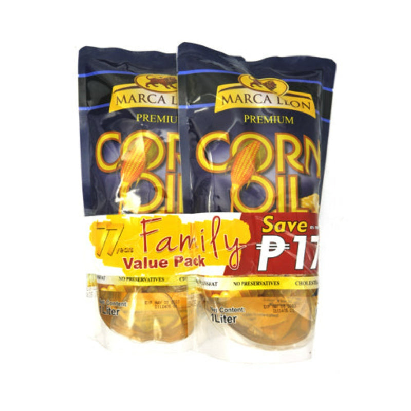 Marca Leon Corn Oil Family Value Pack SUP 1L x 2's