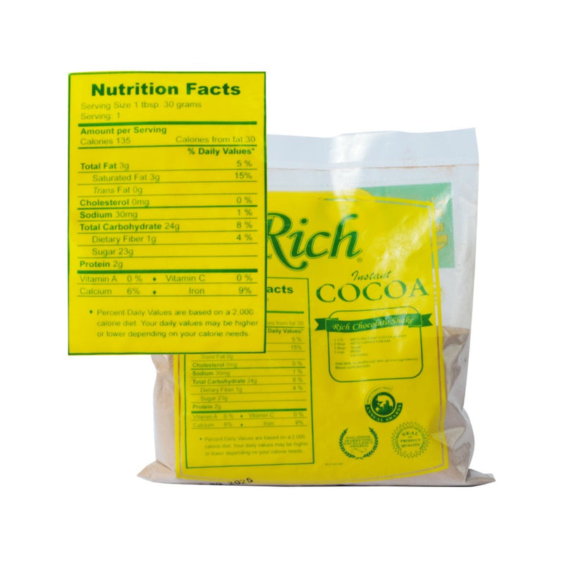 Rich Instant Cocoa Sweetened With Full Cream Milk Powder 150g