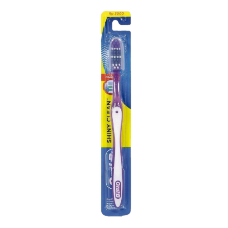 Oral-B Toothbrush Shiny Clean Soft With Cup 1's