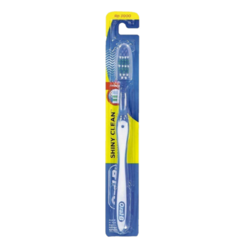 Oral-B Toothbrush Shiny Clean Soft With Cup 1's