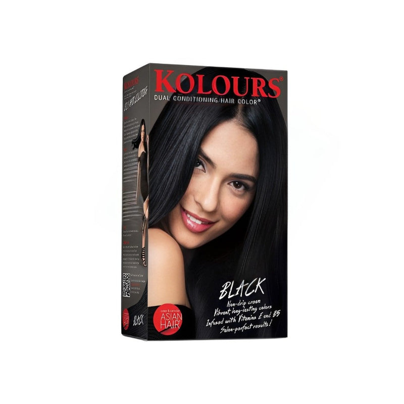 Kolours New Creme Hair Dye For Women Black 120ml
