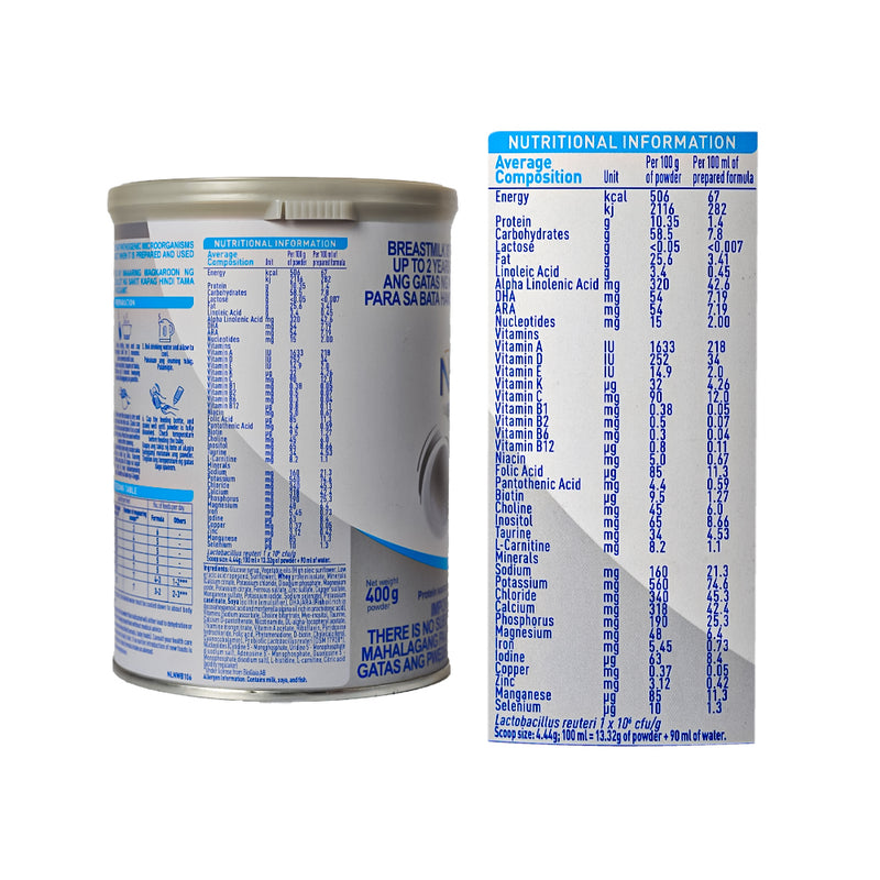 Nan AL 110 Lactose Free Specialty Milk 0-12 Months 400g