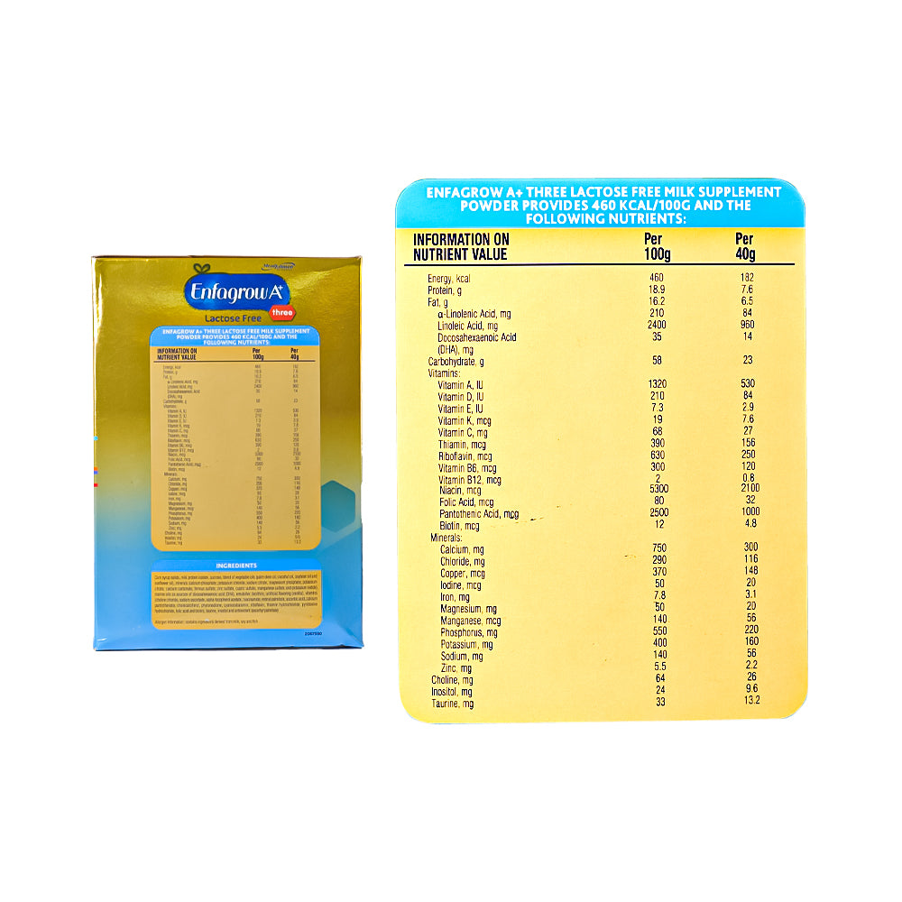 Enfagrow Lactose Free 1-3 350g Price Enfagrow A+ MindPro Gentlease
