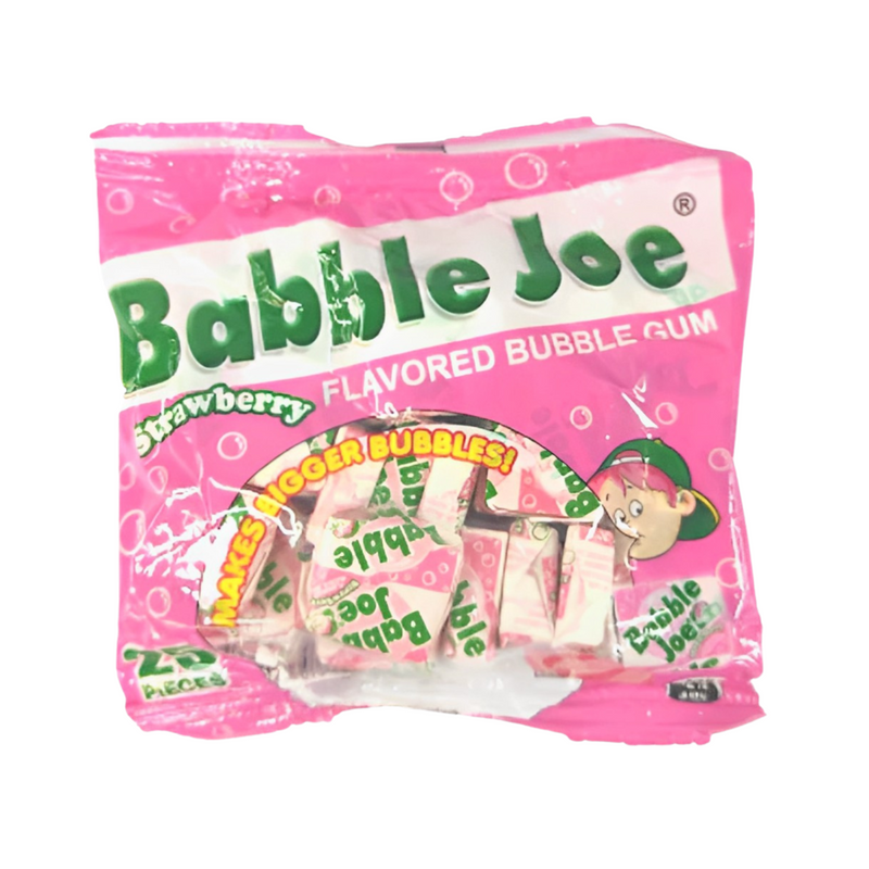 Babble Joe Bubble Gum Strawberry 25's