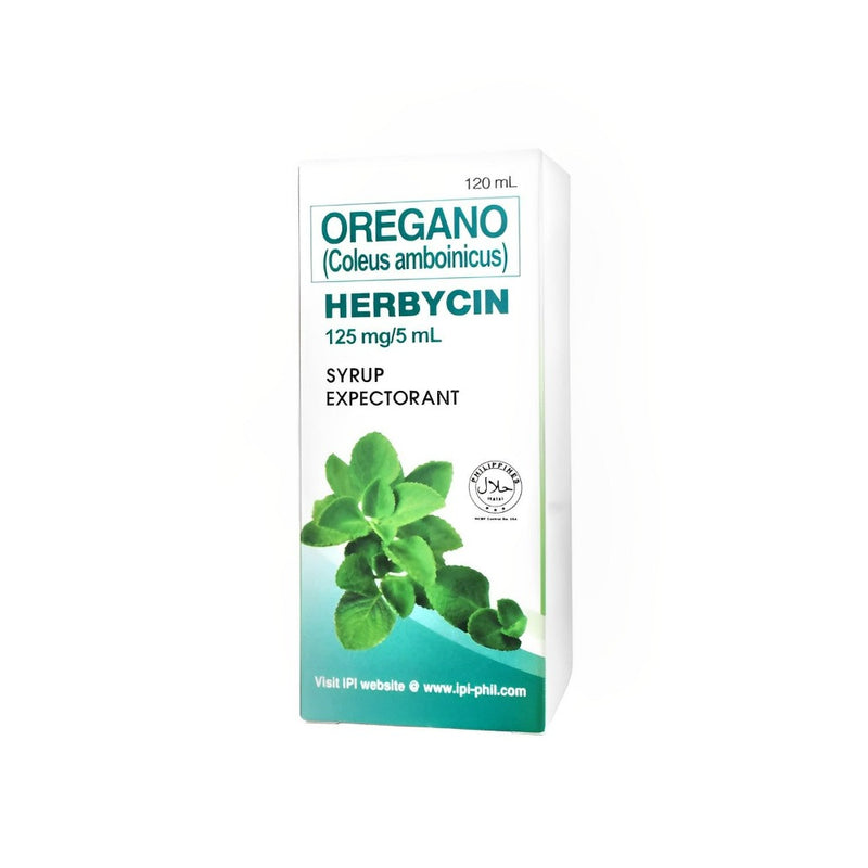Herbycin Oregano 125mg/5ml Expectorant Syrup 120mL