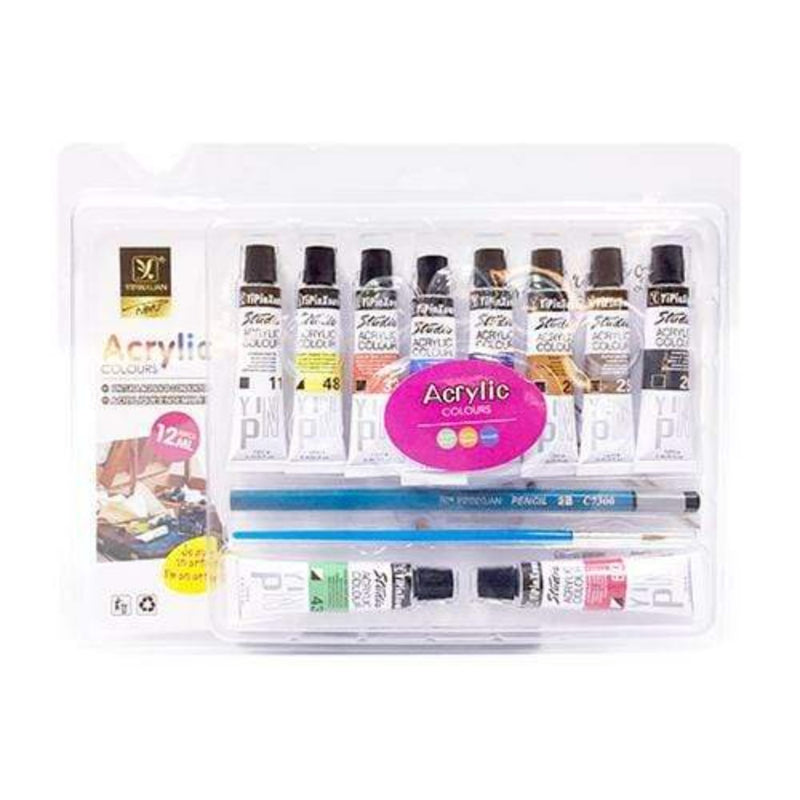Kcc School And Office Supplies Acrylic Colours 10's