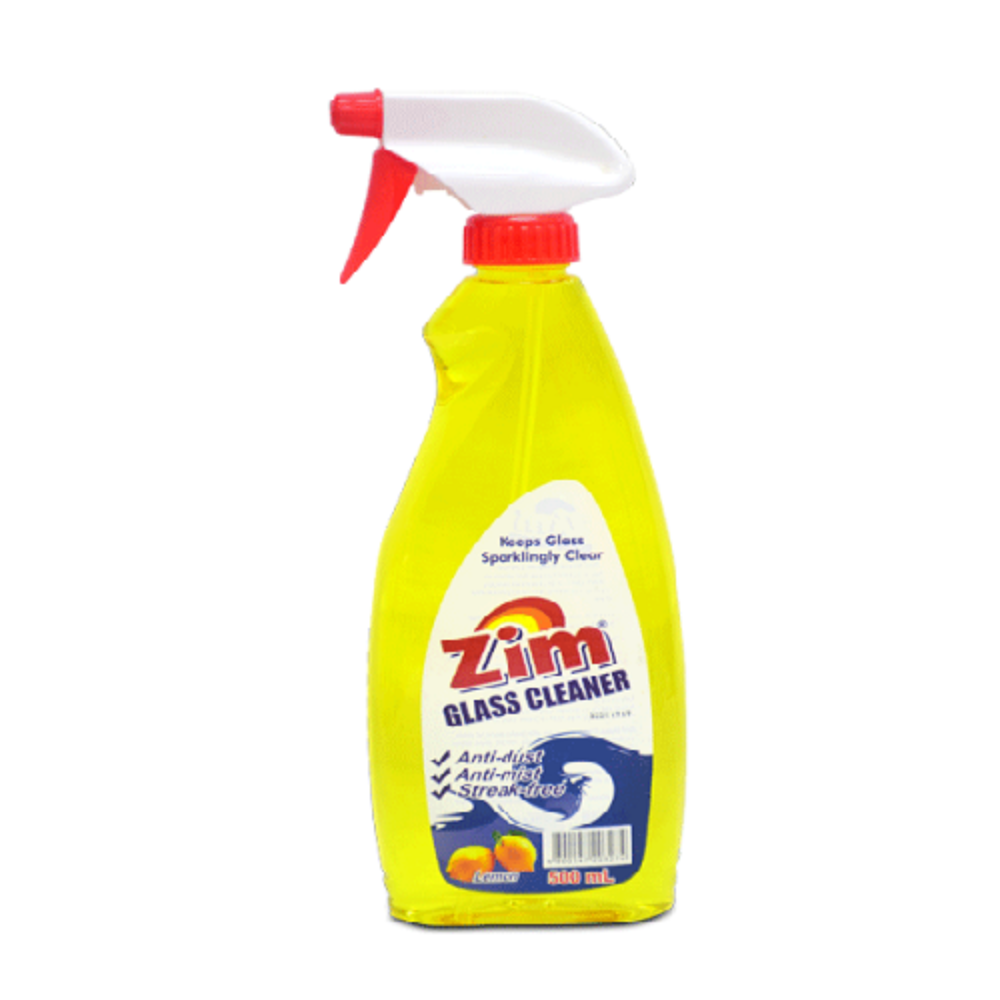 Zim Glass Cleaner With Trigger Head Lemon 500ml 9922