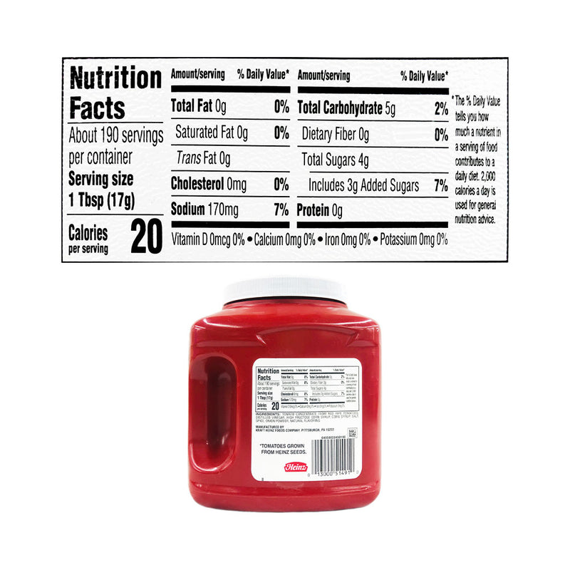 Heinz Tomato Ketchup JUG 3.23kg (114oz)
