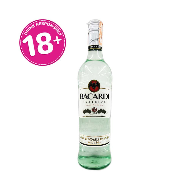 Bacardi Superior White Rum Santiago de Cuba 750ml