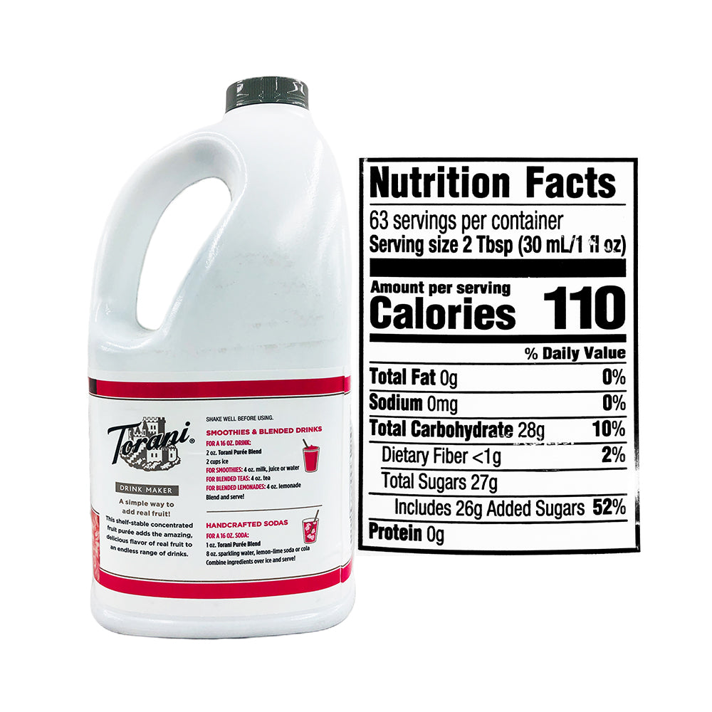 Torani Puree Raspberry Torani Flavoring Puree Blend Raspberry