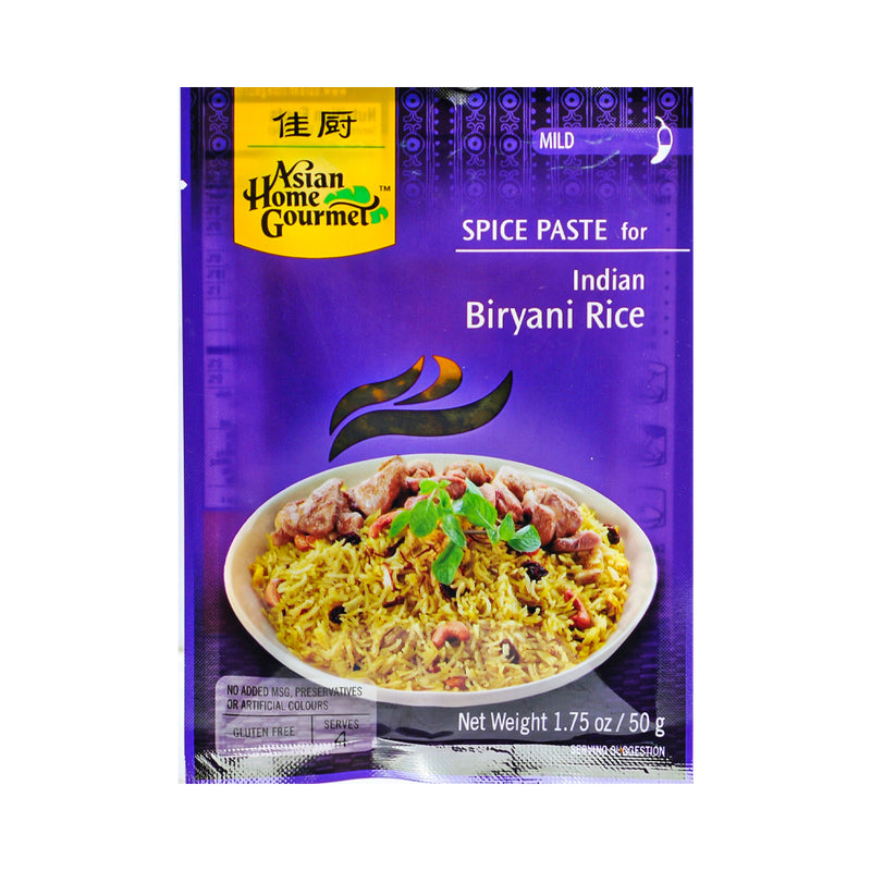 Asian Home Gourmet Indian Biryani Rice Spice Paste 50g