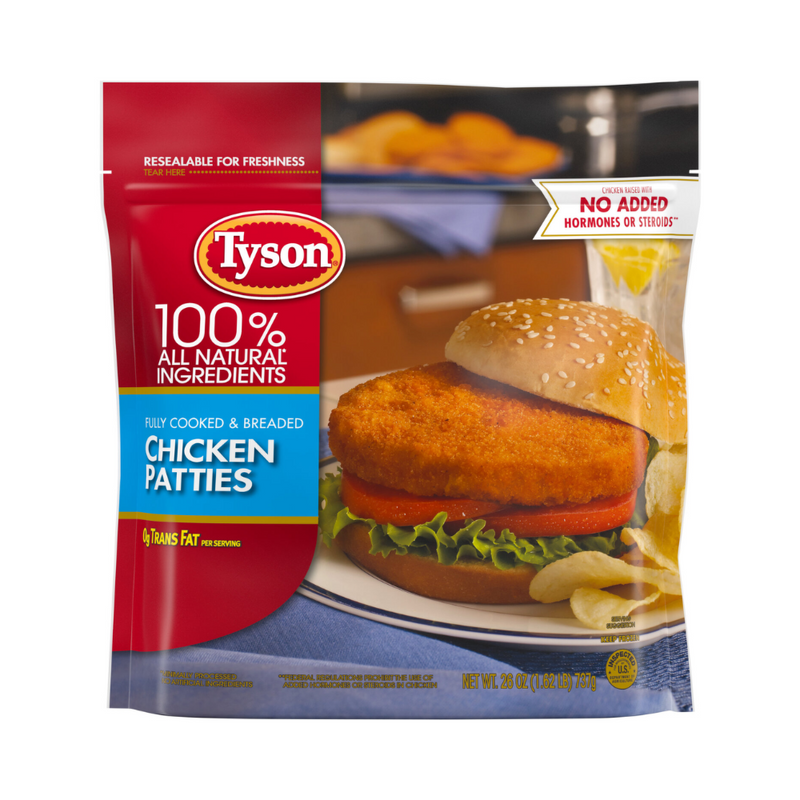 Tyson Chicken Patties 737g