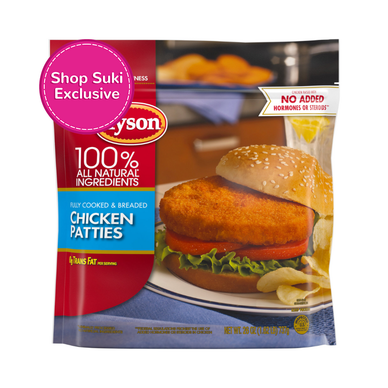 Tyson Chicken Patties 737g