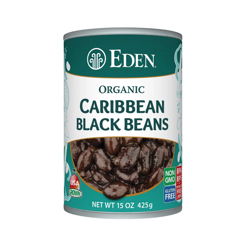 Eden Organic Caribbean Black Beans 425g