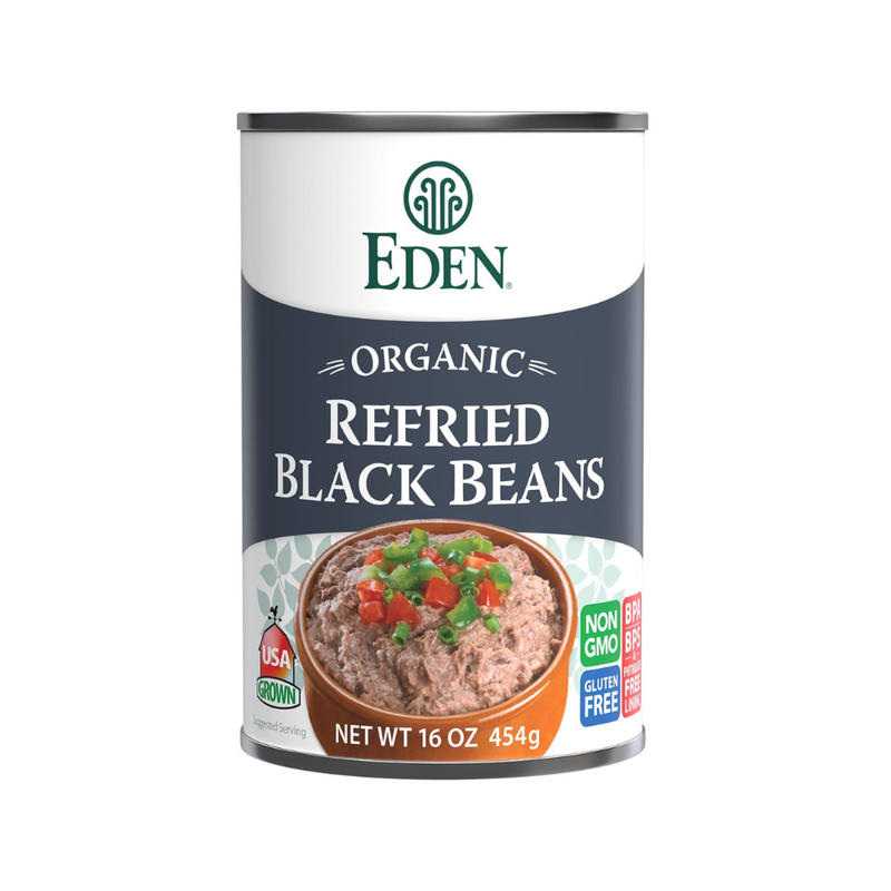 Eden Organic Refried Black Beans 454g