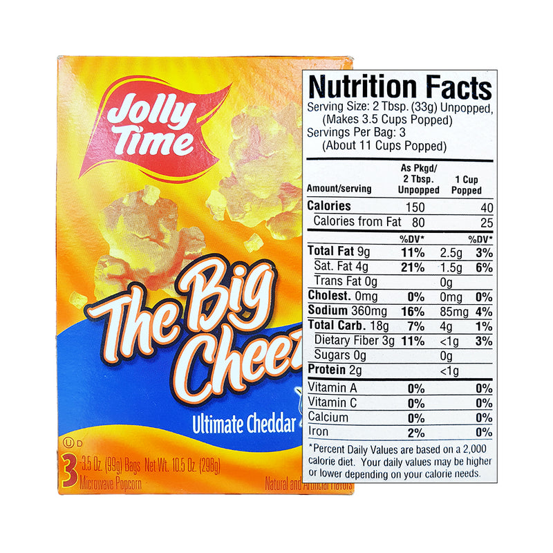 Jollytime Popcorn Cheddar Cheese 297.67g (10.5oz)