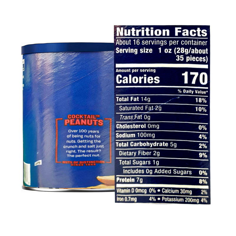 Planters Peanut Cocktail Peanuts 16oz 453g