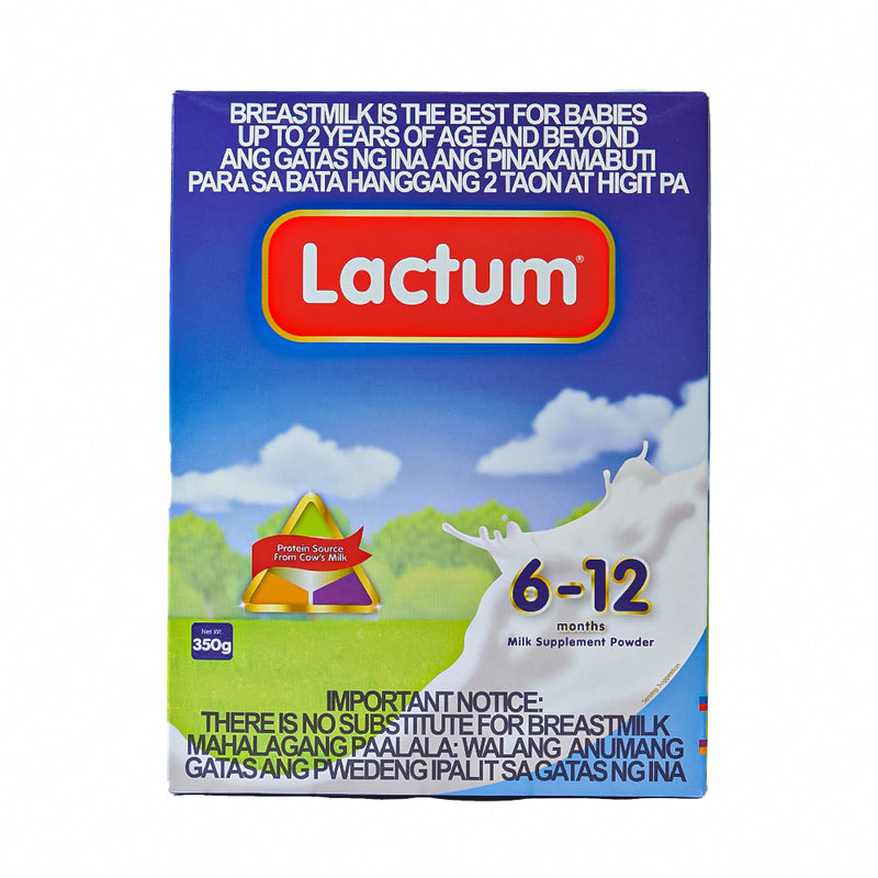 Lactum 6-12 Months Milk Supplement Powder Plain 350g