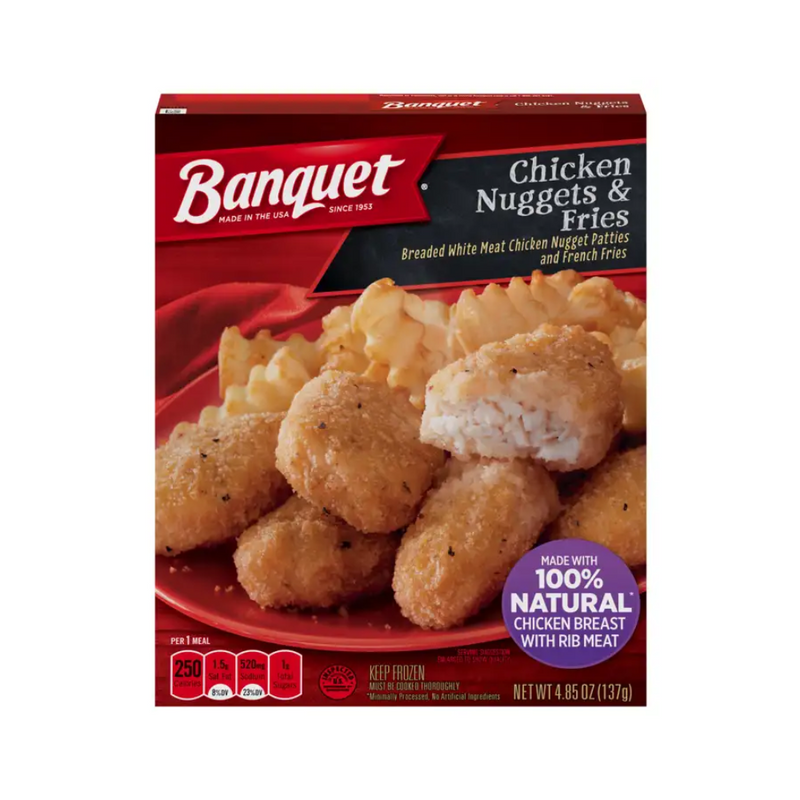 Banquet Chicken Nuggets And Fries 137g