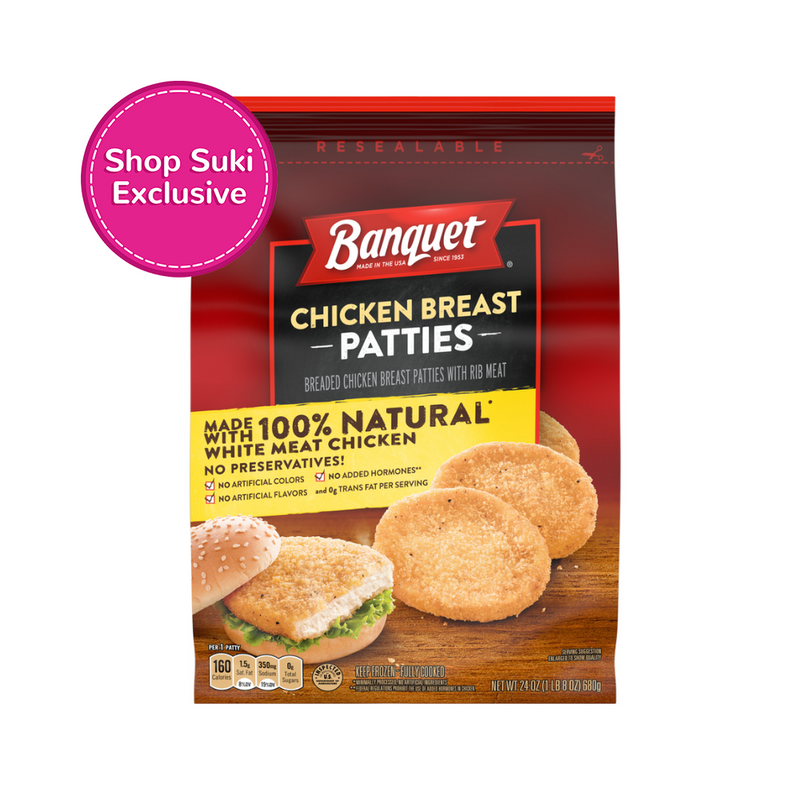 Banquet Chicken Breast Patties 680g