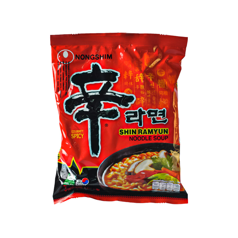 Nongshim Pouch Noodles Shin Ramyun Hot And Spicy 120g