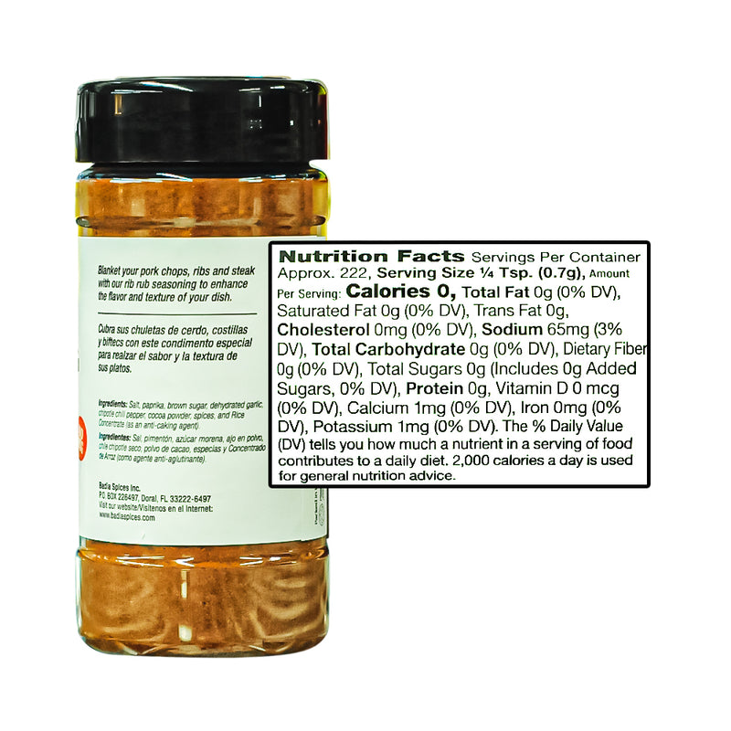 Baida Rib Rub Badia Rib Rub Seasoning 155.9g (5.5oz)