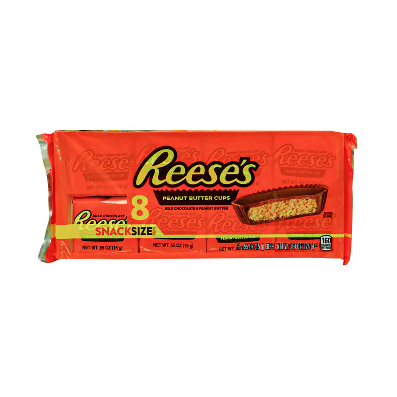 Reese's Milk Chocolate Peanut Butter Cups 8's 4.4oz