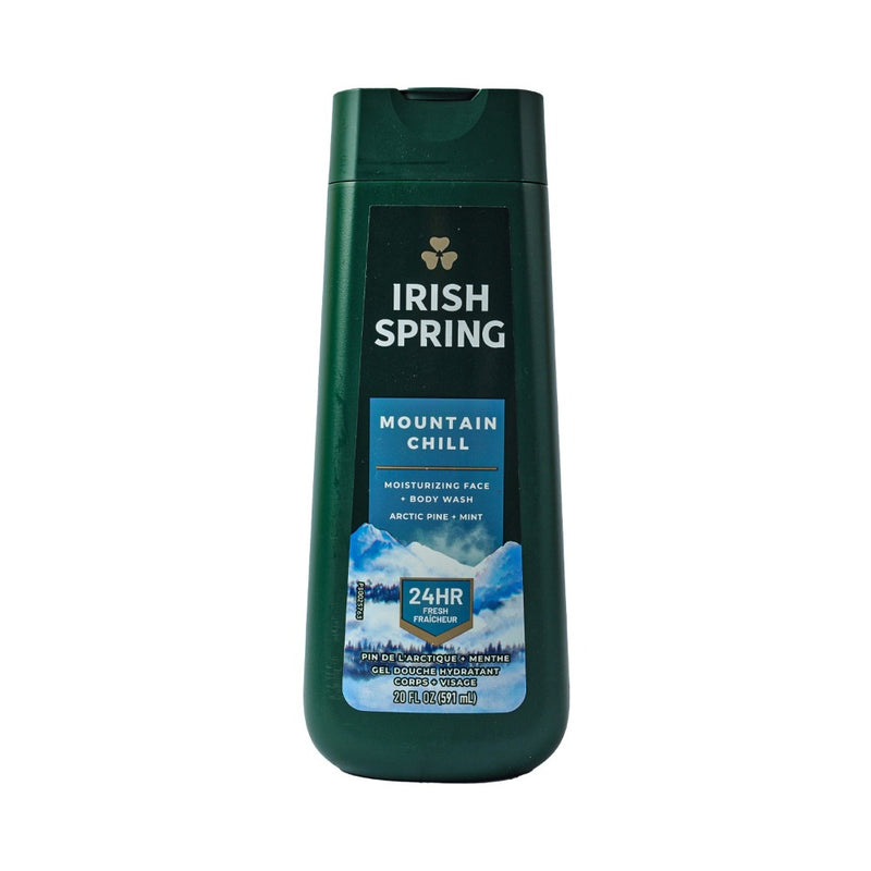 Irish Spring Mountain Chill Moisturizing Face + Body Wash 591ml